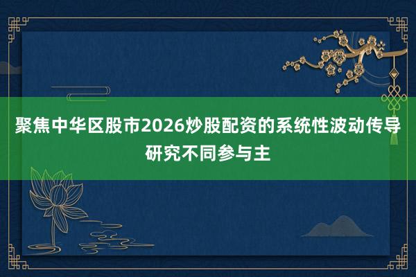 聚焦中华区股市2026炒股配资的系统性波动传导研究不同参与主