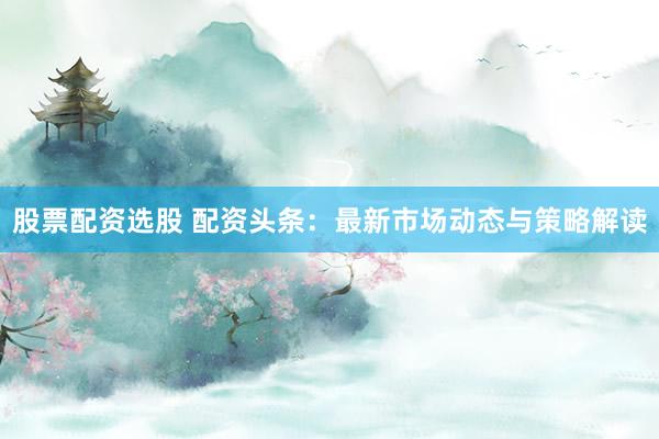 股票配资选股 配资头条：最新市场动态与策略解读